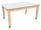 Natuurlijk tafel verrijdbaar L150 Wit Tangara Groothandel Kinderopvang en kinderdagverblijf inrichting01